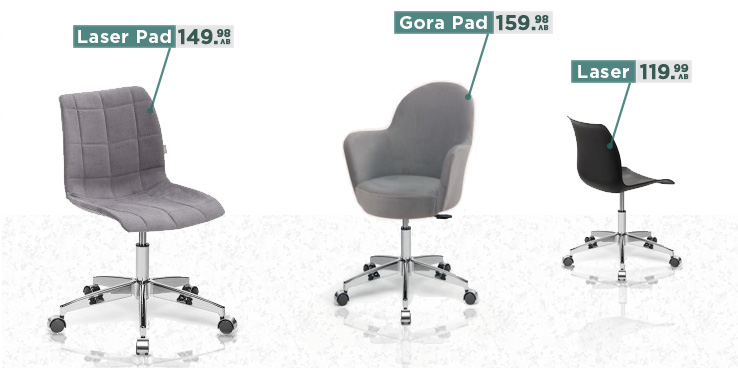 Офис стол Gora и Laser - нови ексклузивни модели!