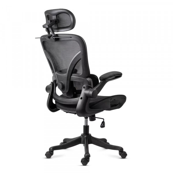 Ергономичен стол Amador black, меш, черен