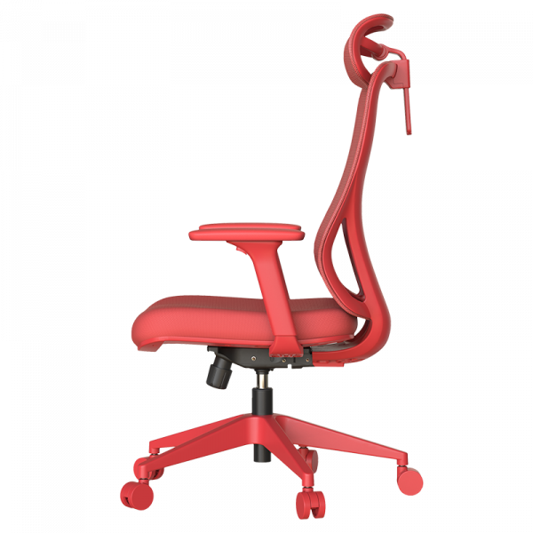 Червен ергономичен стол.