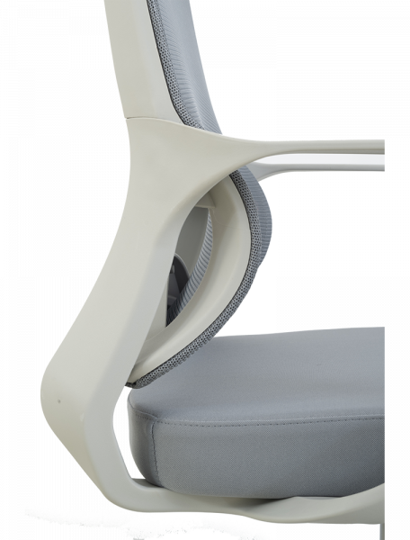 СТОЛ ЕРГОНОМИЧЕН LUMINA ДАМАСКА + МЕШ СИВ