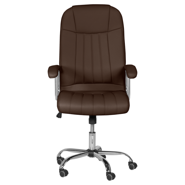 Директорски стол в кафяв цвят.