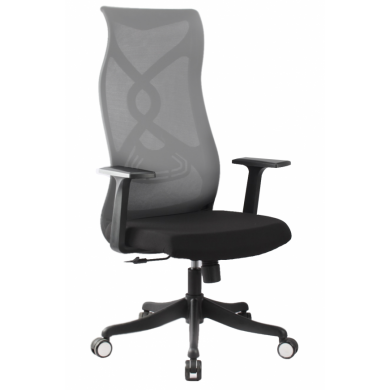 РАБОТЕН ОФИС СТОЛ ALISTER МЕШ ГРАФИТЕНО СИВ