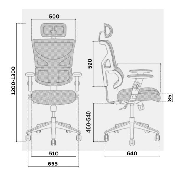 ЕРГОНОМИЧЕН СТОЛ ERGO BLACK ЗЕЛЕН