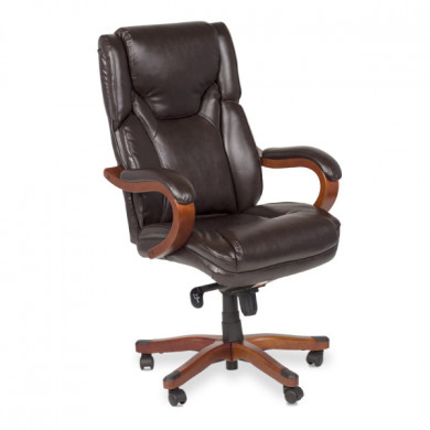 ДИРЕКТОРСКИ СТОЛ 6400 ЕКО КОЖА ТЪМЕН ШОКОЛАД