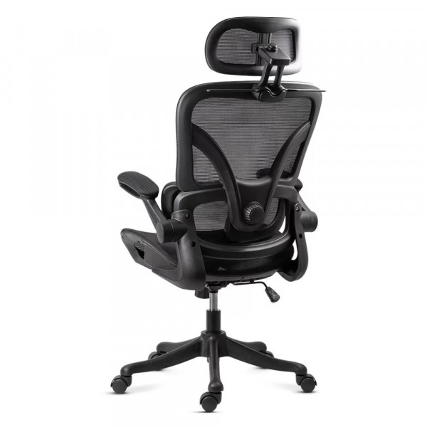 Ергономичен стол Amador black, меш, черен