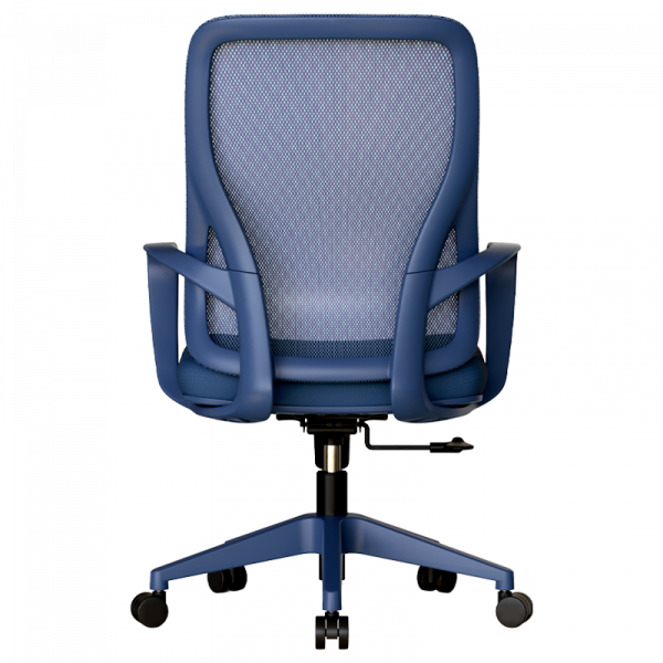 Син стол за бюро.