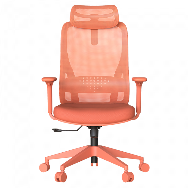 Оранжев ергономичен стол.