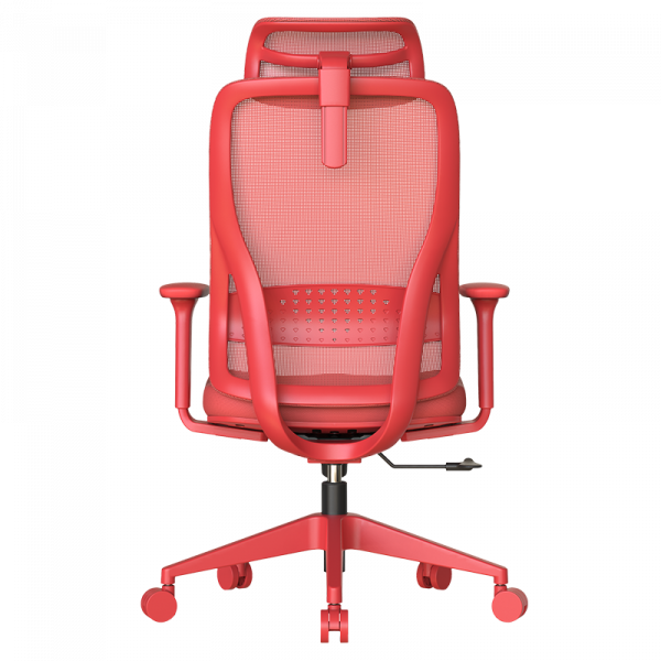 Червен ергономичен стол.