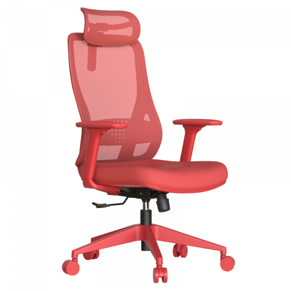 Червен ергономичен стол.