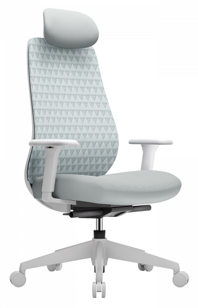 ЕРГОНОМИЧЕН СТОЛ MOKA WHITE СВЕТЛОСИВ