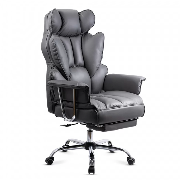 ДИРЕКТОРСКИ СТОЛ ZENON ЕКО КОЖА СИВ