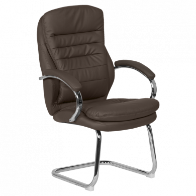 ПОСЕТИТЕЛСКИ СТОЛ 6154 ХРОМ КАФЯВ