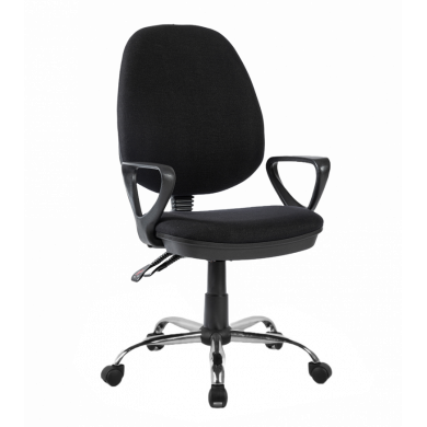 РАБОТЕН СТОЛ TORINO ХРОМ ДАМАСКА ЧЕРЕН 