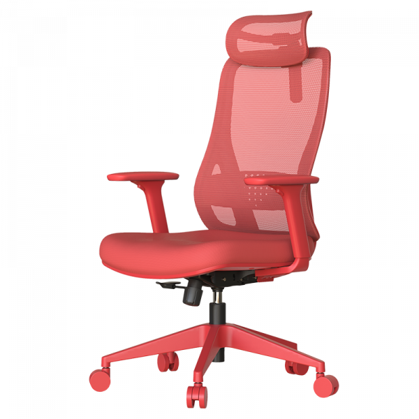 Червен ергономичен стол.