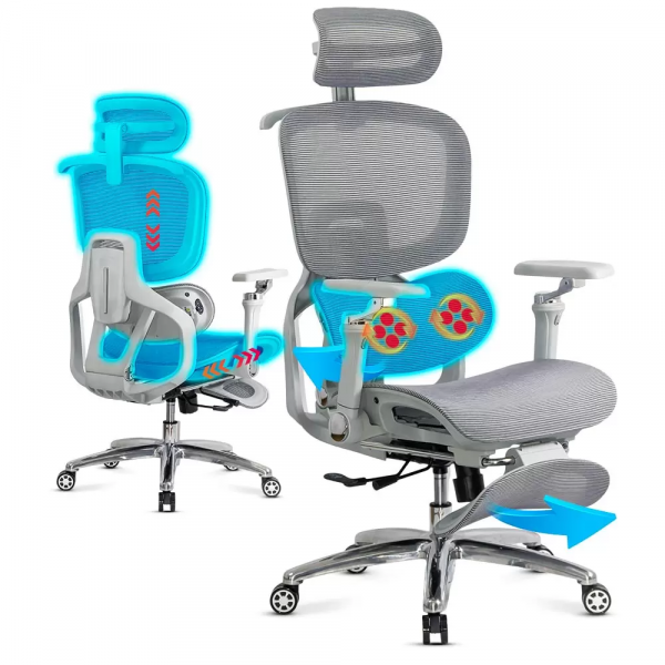 ЕРГОНОМИЧЕН СТОЛ MATRAX СИВ