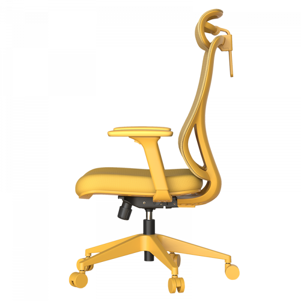 Жълт ергономичен стол.