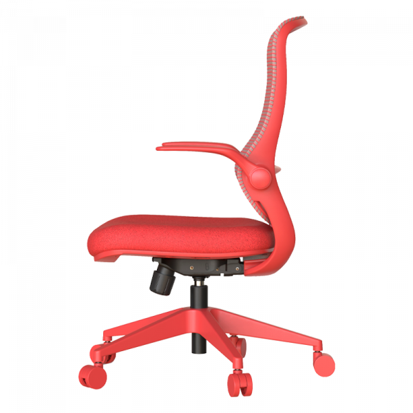 Червен ергономичен стол.