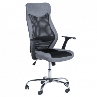 ДИРЕКТОРСКИ СТОЛ 7528 ДАМАСКА + МЕШ СИВ