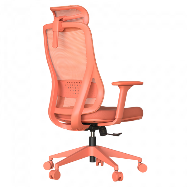 Оранжев ергономичен стол.