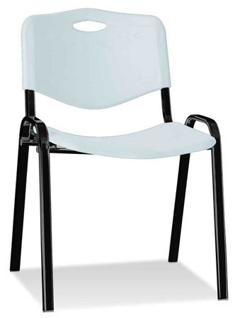 ПОСЕТИТЕЛСКИ СТОЛ ISO PLASTIC BLACK СВЕТЛО СИВ