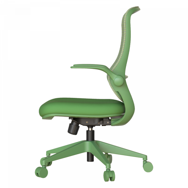 Зелен ергономичен стол.