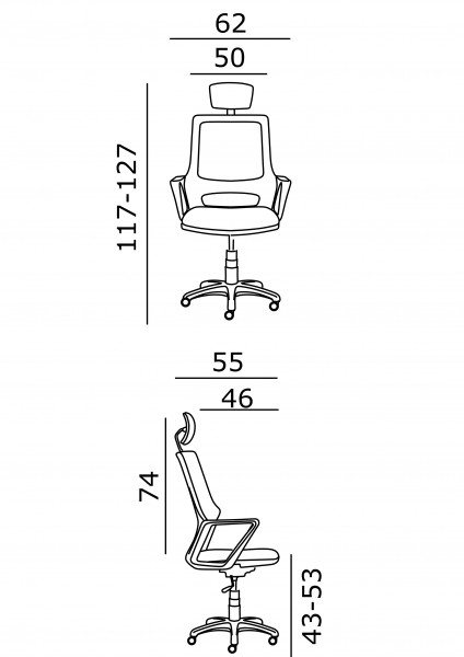 СТОЛ ДИРЕКТОРСКИ MARS WHITE 1 ХРОМ КОЖА ЧЕРЕН