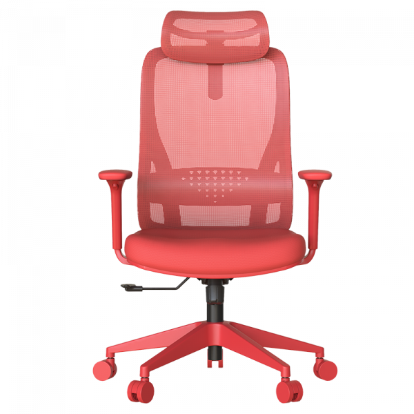Червен ергономичен стол.